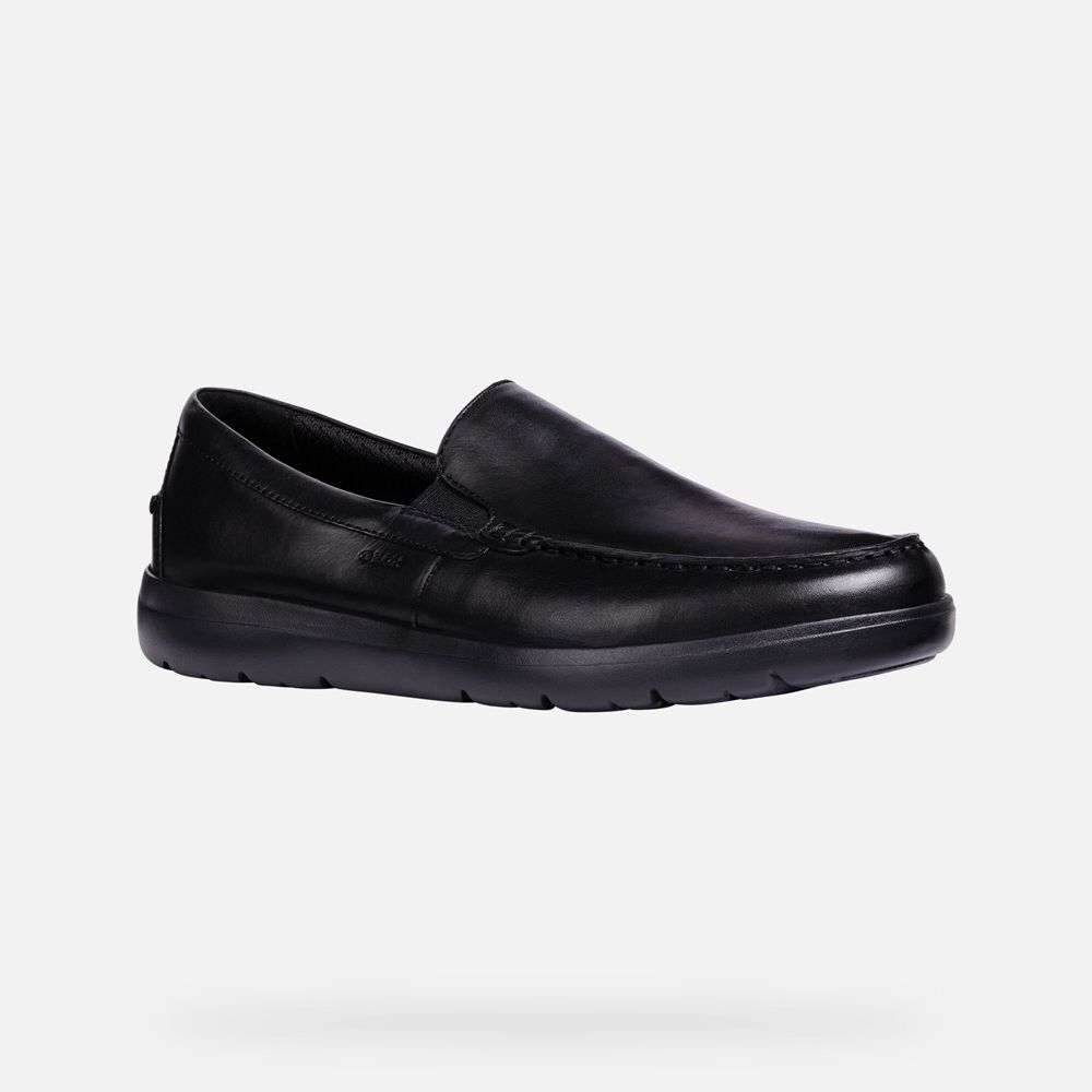 Geox Erkek Loafers Siyah - Leitan - BHY-513609